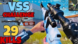 VSS ONLY CHALLENGE 29 KILLS | PUBG MOBILE