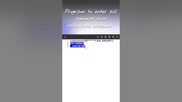 PROGRAM TO ENTER BILL AMOUNT AND CALCULATE DISCOUNT ||#pythonprogramming
