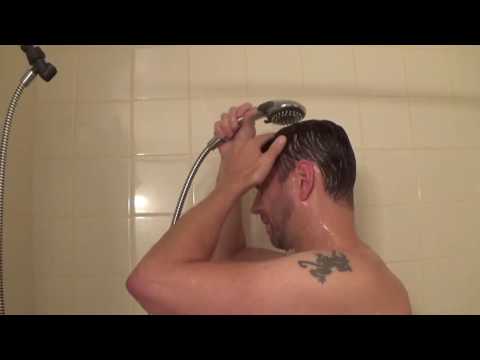 How to wash your hair system in the shower