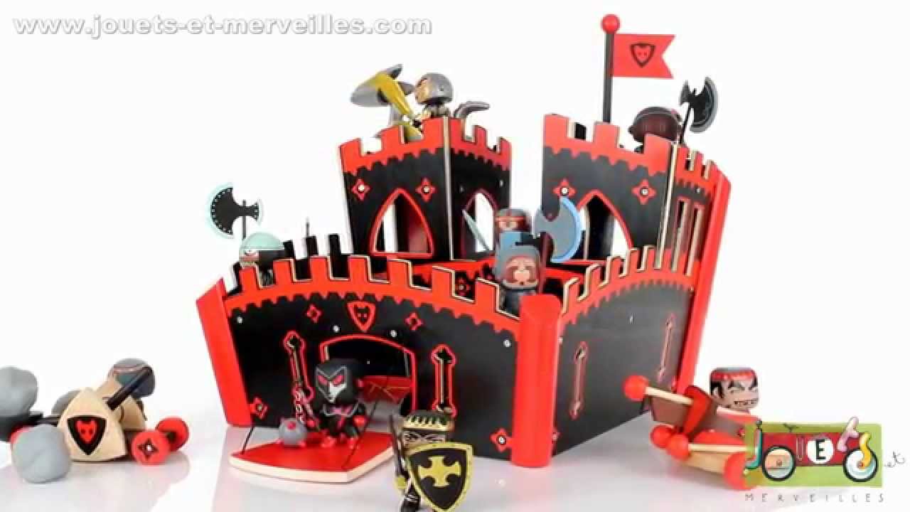 Chateau fort en bois PAPO et château Arty Toys DJECO - Jouets et Merveilles