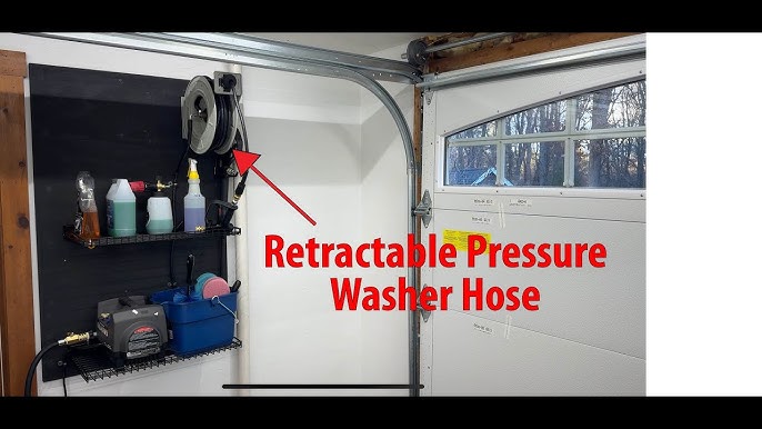 NEW Giraffe 65ft Retractable Pressure Washer Hose Reel Review 