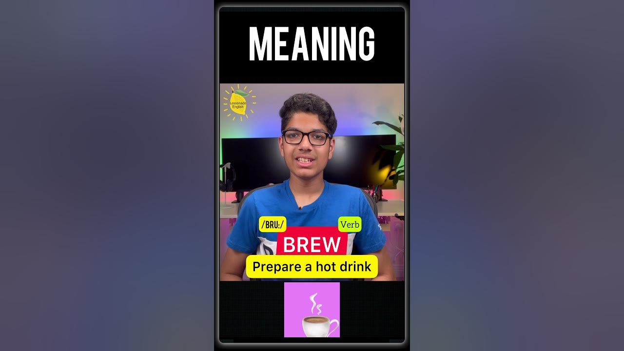 Brew meaning Word Of The Day English Vocabulary shorts 