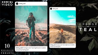 10 ORANGE & TEAL Lightroom Mobile Presets (PART 1)| Lightroom Mobile Presets (MALAYALAM) screenshot 2