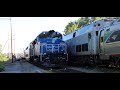 MBTA Commuter Rail and Amtrak on the Haverhill Line in August 2025 Heritage Units Extra's & More!