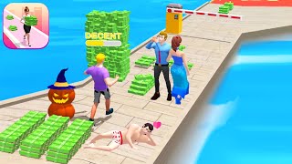 MONEY RUN 3D! game BEST RICH RUNNER 🌈👸💚 Gameplay All Levels Walkthrough iOS, Android New Game 3D screenshot 4