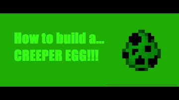 Minecraft pixel art/ how to make a creeper egg