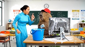 Capy đi học ngày đầu tiên và cái kết #capybara