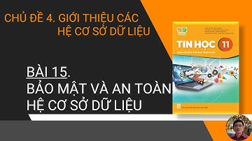 Tin Học 11 - Bài 15. Bảo mật và an toàn hệ cơ sở dữ liệu