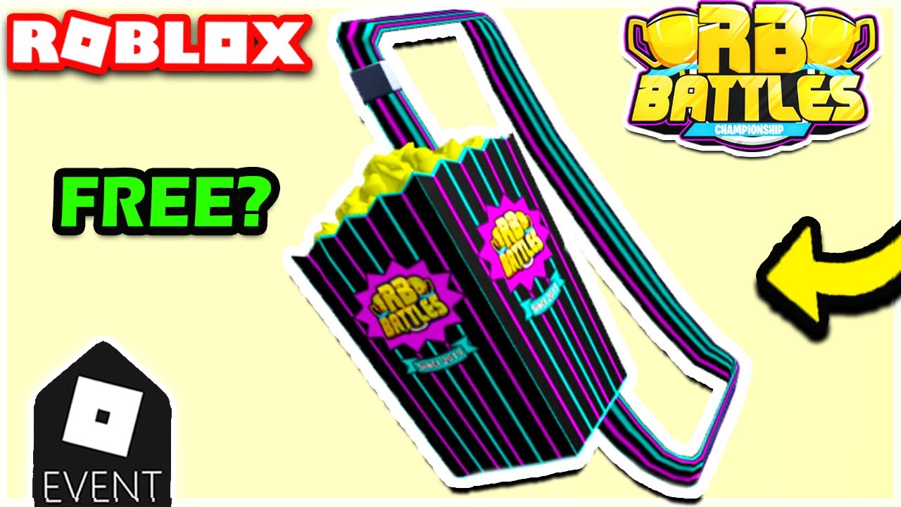 [FREE ITEM?] *NEW* RB BATTLE POPCORN BUCKET IN ROBLOX! ROBLOX RB
