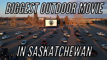Biggest Outdoor Inflatable Drive In Movie Screen In Saskatchewan - Armed With Harmony