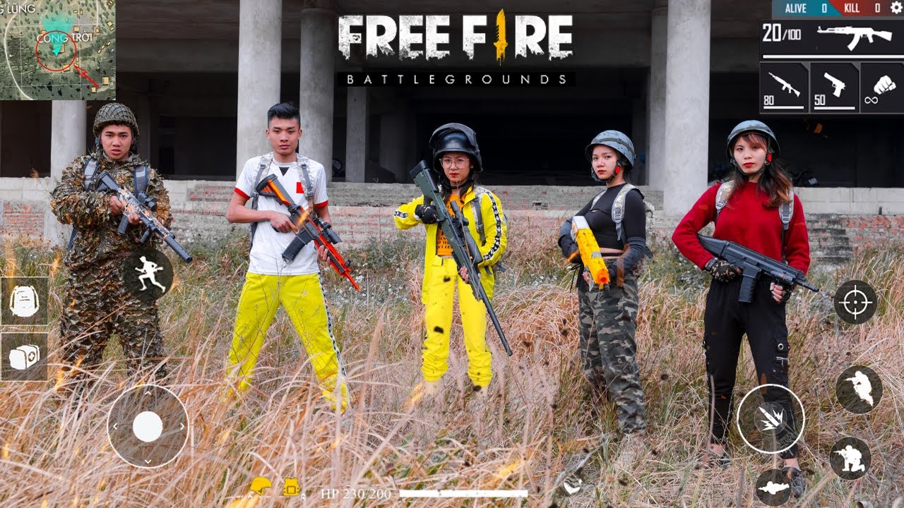Player Gaming PUBG  Free Fire in real life | Nerf Gun Battale – Funny Video