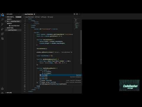 Code Neon Mouse Trail with HTML, CSS, and JavaScript | CodeDasher