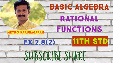 11th Std Maths Ex.2.8(2) Find all values of x for which (2x-3)/(x-2)(x-4) is less than zero