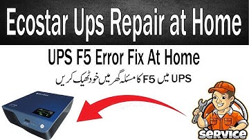 Who to fix Ups F5 Error At Home // Ecostar F5 Error fix