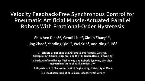 Experimental Video of Pneumatic Artificial Muscle-Actuated Parallel Robots