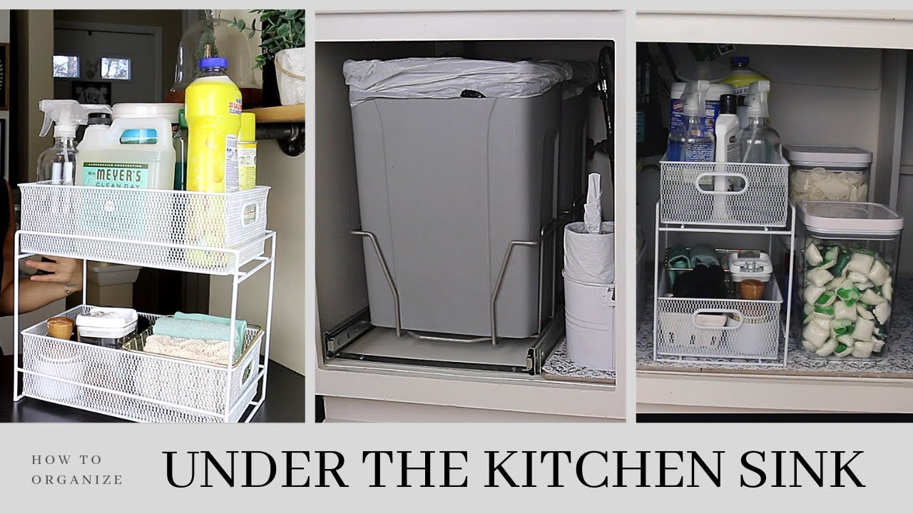 Under Sink Organization - How to Organize Under a Kitchen Sink - The Pink  Dream