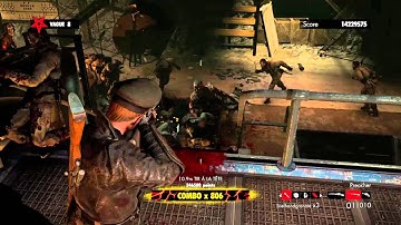 Zombie Army Trilogy  Horde Mode Flood Of Tears World Record Combo X900 17Million SCORE