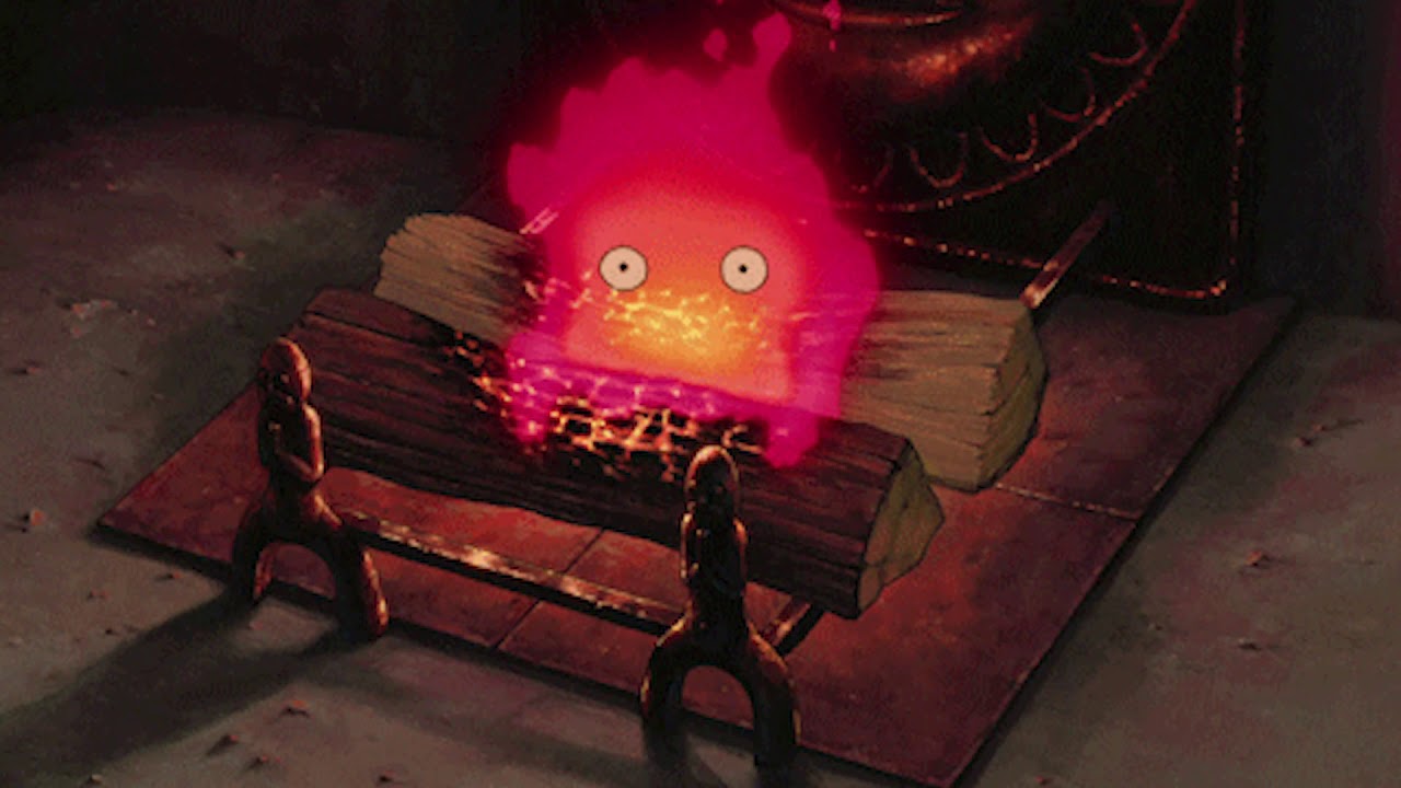 Кальцифер из ходячего замка картинки