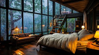 Sounds Rain and Thunder on Window 🌧 Heavy Rain & Thunder for Relax, Reduce Anxiety, Deep Sleep