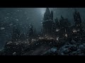 Haunting Wind at Snowy Victorian Mansion – Gothic Night Ambience for Sleep, Focus & Relaxation