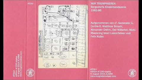 Various - Wir Triumphieren - Bergedorfs Kinderbandszene 1981-86 - Cassette (Alarm 2014)