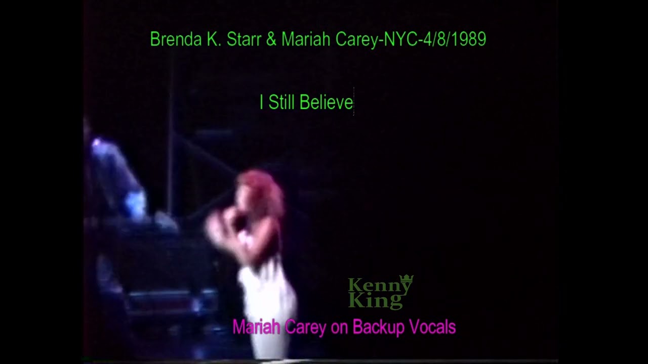 Brenda K Starr & Mariah Carey-UNSEEN/SUPER  RARE- I Still Believe-NYC  (4/8/1989) 4K HD