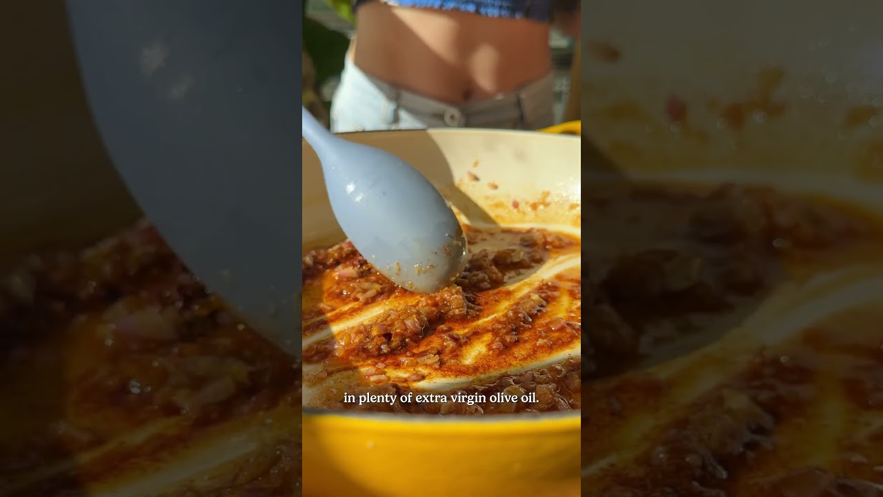 Paprika and Sundried Tomato Beans with Tofu Feta