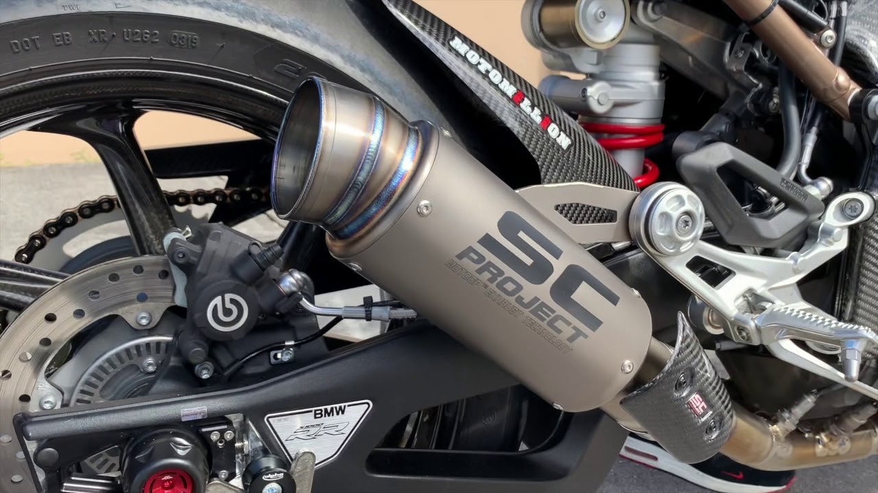 2018 BMW S1000RR SC-Project CR-T Slip On Exhaust - YouTube