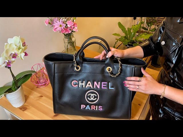 Bag Organizer for Chanel Deauville Tote Medium (Fixed Zipper Top Cover) - Seafoam Green