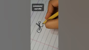 how to write name ⚘️aarohi 😘 cursive writing #youtubeshorts #youtube #ytshorts