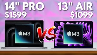 M3 MacBook Air 13' vs MacBook Pro 14' - DON'T BE FOOLED! by SaranByte 2,134 views 2 months ago 8 minutes, 44 seconds