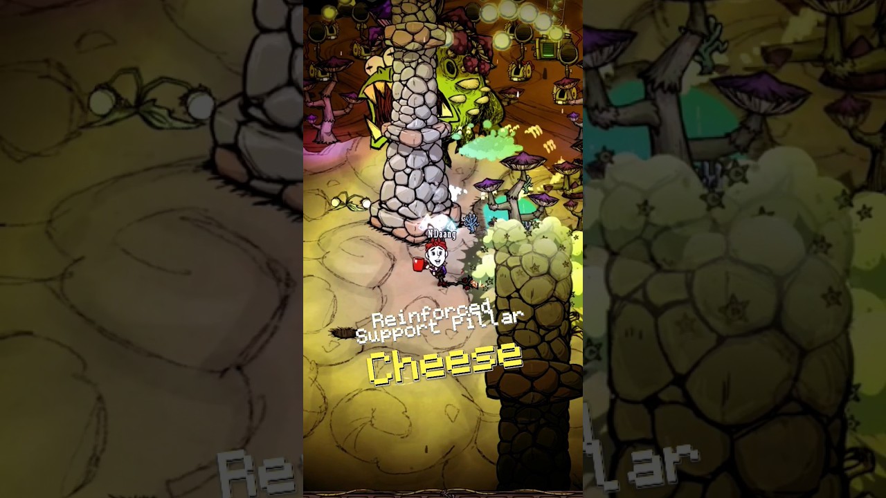 Toadstoll Cheese using Reinforced Support Pillar | 