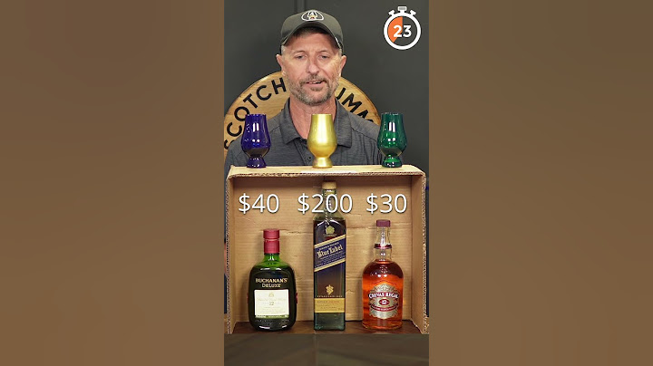 Johnnie Walker Blue vs Chivas Regal 12 vs Buchanan's 12 year