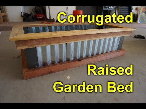 Corrugated raised garden bed – DIY Easy build project to beautify you garden