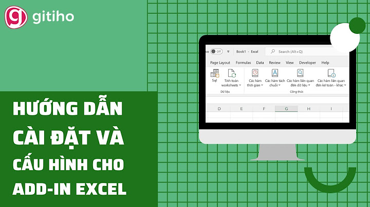 Cách cài đặt excel add in trong mysql?