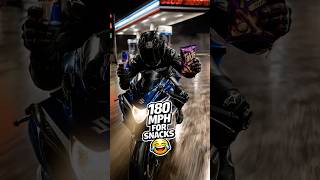 Every Sportbike Owner Ever 180 MPH to the Gas Station #bikelife #sportbike #shorts