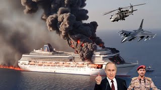 5 minutes ago! Russian YAK 141 managed to sink a US cruise ship carrying 100 generals