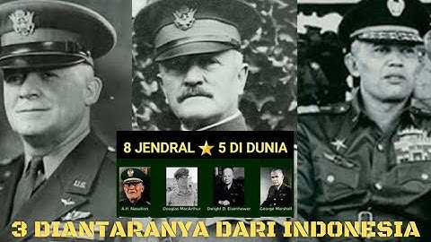 HANYA ADA 8 JENDRAL YANG PANGKATNYA DI ATAS BINTANG 4, DAN 3 DI ANTARANYA ADA DI INDONESIA