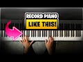 The EASIEST Way to Record Piano OVERHEAD (with a PHONE!📱)