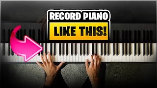 The EASIEST Way to Record Piano OVERHEAD (with a PHONE!)