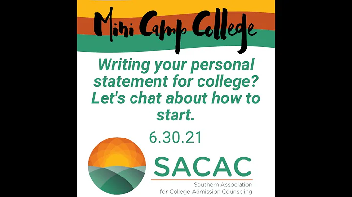 2021 Virtual Mini Camp Clg #2 - Writing Your Perso...