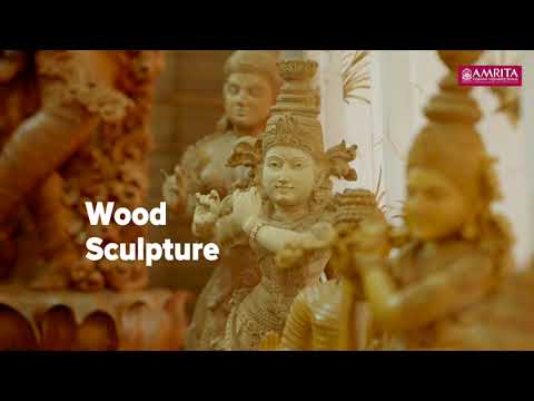 Admissions Open | Wood Sculpture | Amrita Vishwa Vidyapeetham