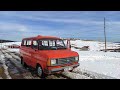 Ford transit / Alman Ford karlı yolda yaylaya tırmaniş ....part 1