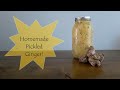 Homemade Pickled Ginger