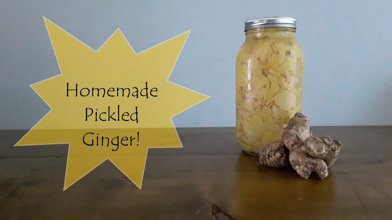 Homemade Pickled Ginger YouTube