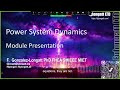Module Presentation EPE2520 Power System Dynamics 2026