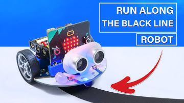 เขียนโปรแกรมควบคุมหุ่นยนต์ Cutebot micro:bit วิ่งตามเส้นอัตโนมัติ