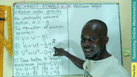 Mechanics Dynamics Series | Episode 14 - Introduction to Motion Under Gravity (Formula Derivation) 