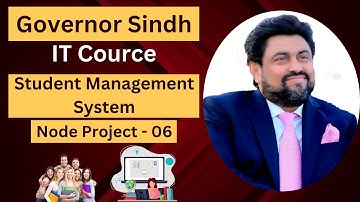 Student Management System (Node Project 06)  | TypeScript | Node.js | Governor Sindh It Class