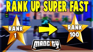 New Fastest Xp Farming Method Rank 100 Mad City Roblox Youtube - roblox mad city how to get xp fast